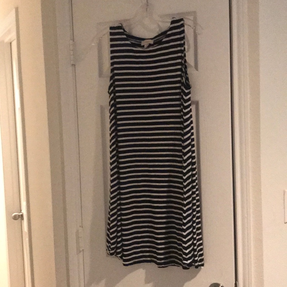 LOFT Sleeveless swing dress.